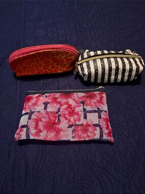 Assorted Cosmetic Pouches - Floral, Leopard & Striped